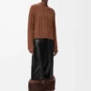 Turn-up trousers in nappa lambskin Black Turn-up trousers in nappa lambskin Black