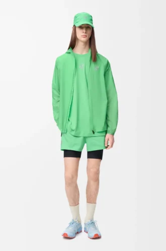 Ultra jacket in technical shell Green