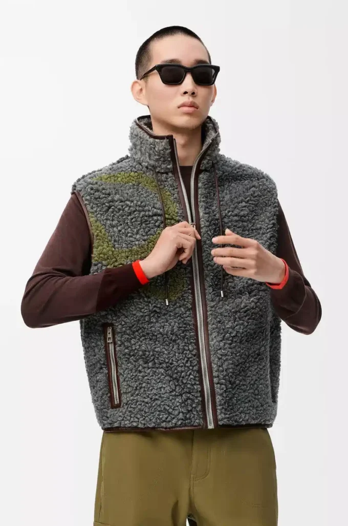 Vest in wool blend Multicolor