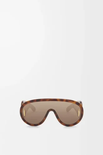 Wave mask sunglasses Havana