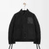 Workwear jacket in cupro blend Black Workwear jacket in cupro blend Black