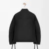 Workwear jacket in cupro blend Black Workwear jacket in cupro blend Black