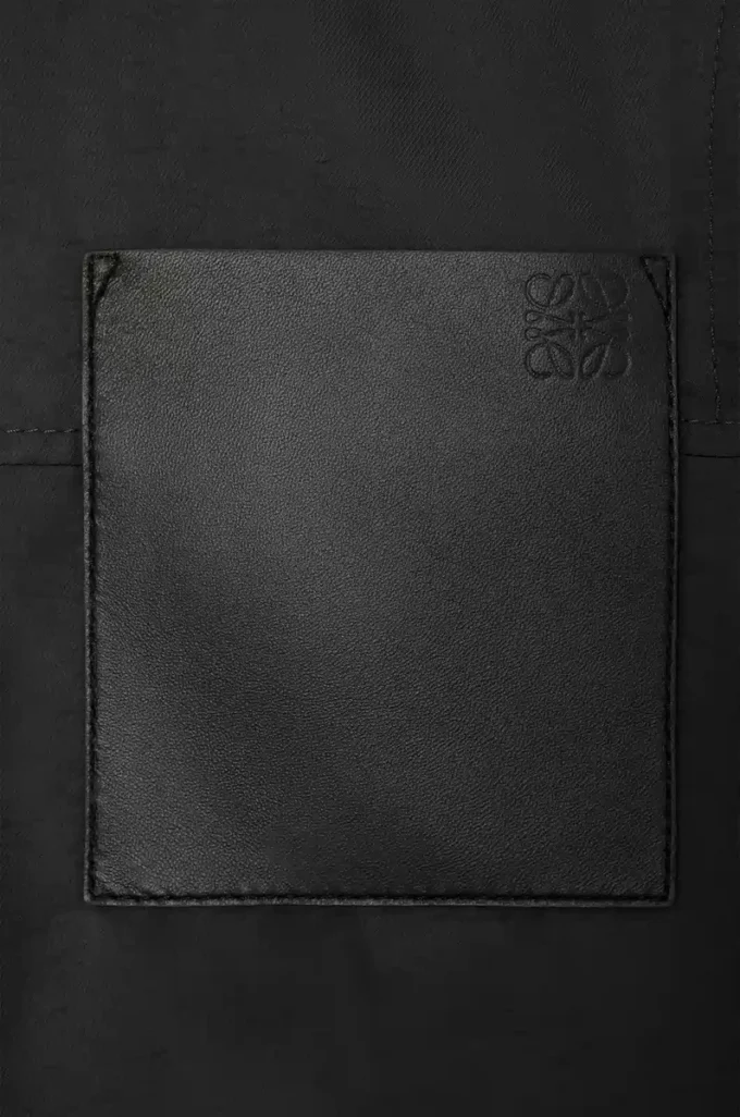 Workwear jacket in cupro blend Black Workwear jacket in cupro blend Black