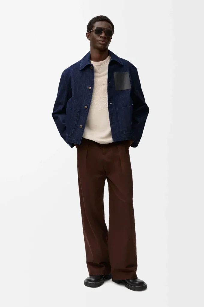 Workwear jacket in denim Indigo Blue Workwear jacket in denim Indigo Blue