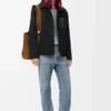 Workwear jacket in wool and cashmere Black Workwear jacket in wool and cashmere Black