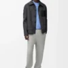 Workwear jacket in wool and cashmere Charcoal Melange Workwear jacket in wool and cashmere Charcoal Melange