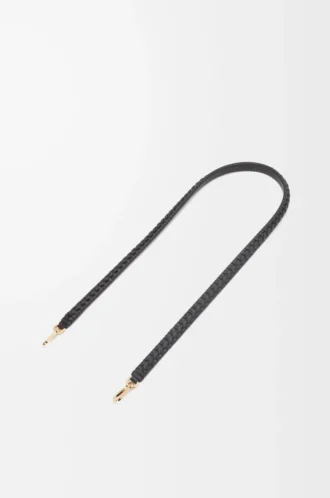 Woven spiral strap in classic calfskin Black