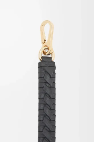 Woven spiral strap in classic calfskin Black