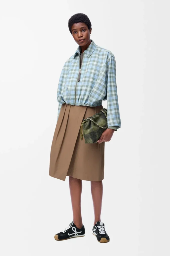 Wrap skirt in cotton Beige Wrap skirt in cotton Beige