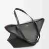 XL Puzzle Fold tote in shiny calfskin Black XL Puzzle Fold tote in shiny calfskin Black