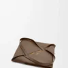 XL Puzzle Fold tote in shiny calfskin Umber XL Puzzle Fold tote in shiny calfskin Umber