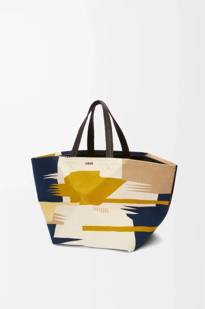 XXL Puzzle Fold tote in canvas Multicolor XXL Puzzle Fold tote in canvas Multicolor