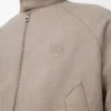 Zip-up jacket in wool and cashmere Beige Melange Zip-up jacket in wool and cashmere Beige Melange