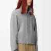 Zip-up jacket in wool Light Grey