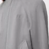 Zip-up jacket in wool Light Grey