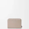 Zipped coin purse in shiny nappa calfskin Clay/Plum Zipped coin purse in shiny nappa calfskin Clay/Plum